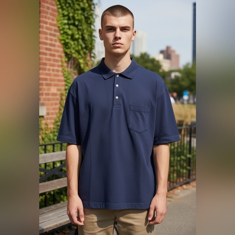 Vintage Cross Creek Men's Size XL New With Tags Polo Shirt USA Made Casual Wear